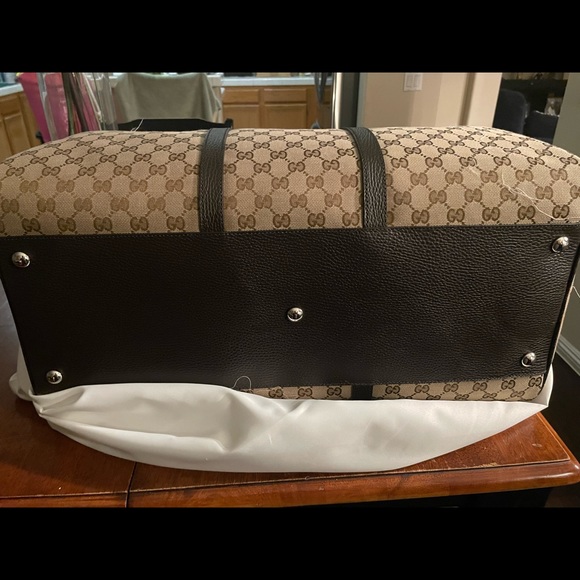 Gucci Duffle Gg Monogram Luggage Multicolor Canvas Weekend/Travel Bag - Picture 8 of 8